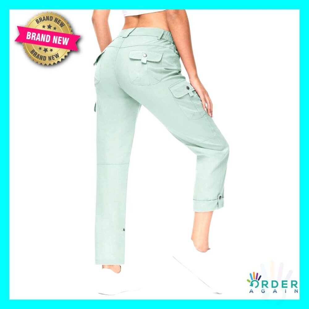 Women's Hiking Pants Quick Dry Convertible Lightweight Cargo Pockets Waterproof